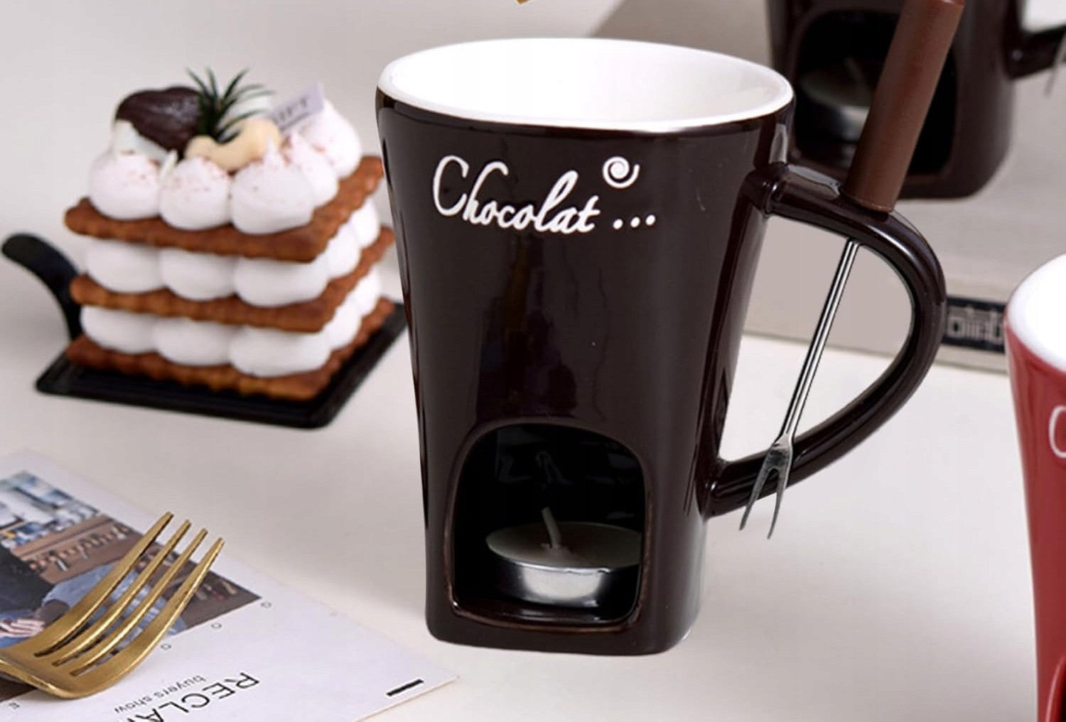 ☕️ Świąteczny kubek do rozpuszczania czekolady ☕️